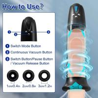 Leten-aspiradora eléctrica con bolsillo para agrandar el coño, bomba para extender el pene, masturbador masculino, entrenador, Juguetes sexuales para hombres - details 5