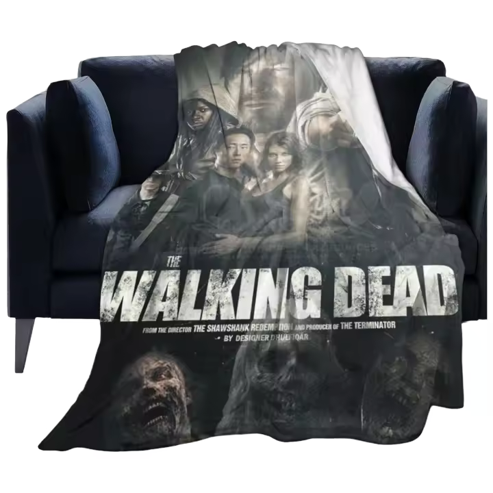 Manta de The Walking Horror Drama Dead Throw para sofá, dormitorio, mantas suaves para aire acondicionado, todas las estaciones - 1