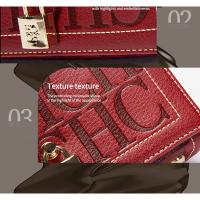 CHHC bolsa cuadrada con letras en relieve 2025 nueva bandolera de un solo hombro correa de hombro ancha bolsa de mujer de moda de moda - details 8