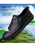 Zapatos Casuales Para Hombre En Cuero PU Antideslizantes Transpirables Para Caminar Y Conducir Al Aire Libre Zapatos Ligeros Con Costuras Sólidas Para Oficina Y Trabajo - details 2