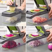 14/16 in 1 Multifunctional Vegetable Chopper Handle Food Grate Food Chopper Vegetable Slicer Dicer Cut Kitchen Items cocina - details 3
