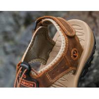 Sandalias De Cuero Genuino Para Hombre Zapatos De Verano Resistentes Al Agua Para Exterior Sandalias De Cuero Para Hombre - details 4