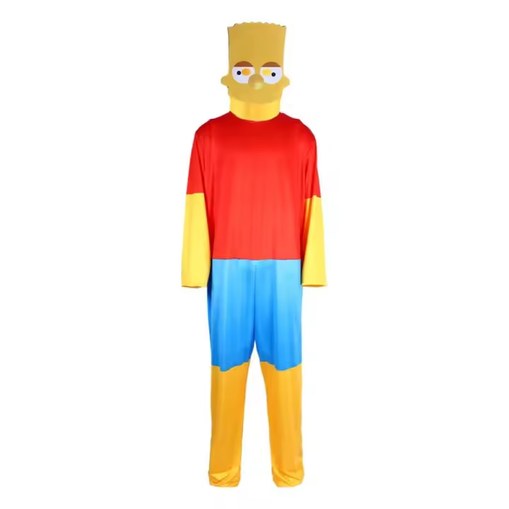 Disfraz de Los Simpson para Halloween, mono de Cosplay, juego de rol de Bart, fiesta de cumpleaños, mascarada - 1