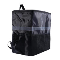 Bolsa térmica extra grande de 35L, impermeable, negra, con asa para el hombro, para entrega y capacidad para alimentos frescos. - details 13
