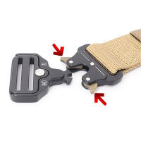 Cinturón de Nailon de Lona para hombre, cinturón táctico multitifción de gran tamaño, 150, 170cm, para Caza al Aire Libre, Combate y supervivencia - details 3