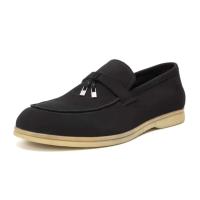 Mocasines de hombre mocasines de cuero casual todos los zapatos de hombre negros - details 4