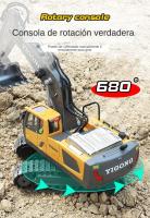 Excavadora RC de Aleación con 11 Canales y Carga para Niños, Vehículo de Construcción, Juguete - details 4