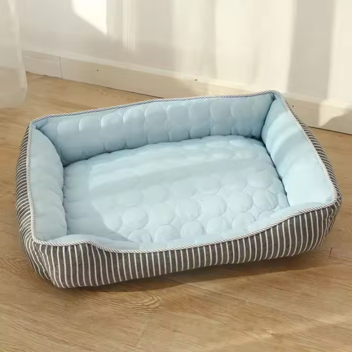 Nido de seda fría para perros y gatos, sensación fresca de verano, sueño profundo, suministros para mascotas - 1