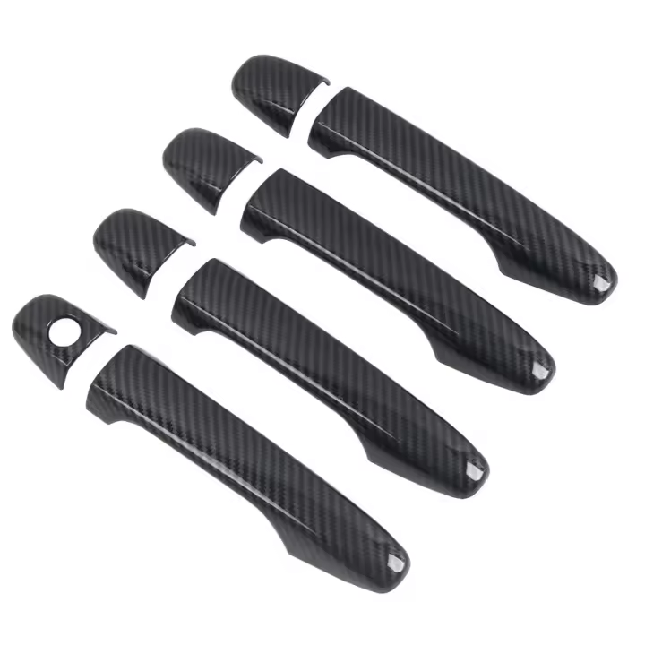 Cubierta de Manija de Puerta Lateral de Fibra de Carbono ABS Subaru WRX, STi 2015-2021, XV Crosstrek 13-17 8pcs Accesorios de Cromo - 1