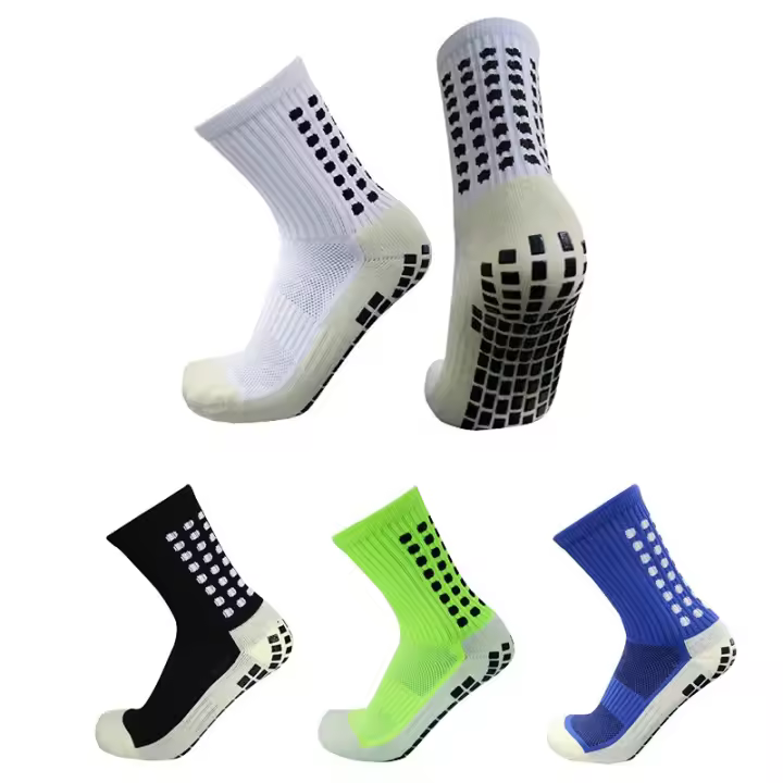 Antideslizante Socr calcetines hombres mujeres al aire libre deporte agarre fútbol calcetines 38-44 US6-10 - 1