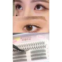 Herramienta de injerto de pestañas postizas, ayuda de maquillaje, pinzas curvas negras, 1 ud. - details 3