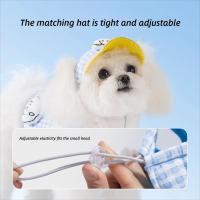 Conjunto de arnés ajustable para perro, suave con cuerda de tracción, cuerda para caminar para perro, patrón a cuadros, chaleco transpirable para perro, arnés para exteriores - details 2