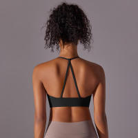 Top de mujer, cuello de chaleco Hai Yuga, decoración triul, deportes con espalda bonita, Top corto a prueba de golpes para - details 26