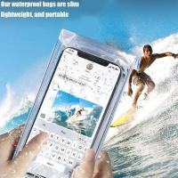 1-10 Uds bolsa de ciclismo funda transparente para teléfono móvil de alta sensibilidad fundas impermeables para iPhone Samsung Mi - details 1