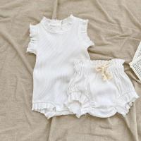 Conjunto de Verano para Niñas Pequeñas Top de Cinturón con Volantes Shorts de PP Faldas de Floral - details 8