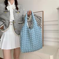 Bolso de hombro plisado para mujer, bolsa Vintage de gran capacidad, Color caramelo, Burbuja, nube, compras, Verano - details 9