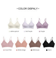Sujetador Sin Costuras De Poliamida Para Mujer 9 Colores Cómodo Sin Aros Con Costado Ondulado Borde Láser Invisible Para Yoga - details 7