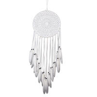 Atrapasueños con cuchillo blanco puro de viento nórdico, colgante atrapasueños para el hogar, decoración del hogar - details 1