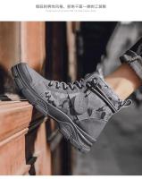 Botas de Trabajo para Hombres Primavera 2025 Impermeables Antideslizantes Altas de Lona Camuflajes para Trabajo al Aire Libre - details 8