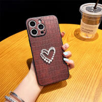 Funda de Teléfono de Cuero con Patrón de Corazón Diseño de Lujo para iPhone 15ProMax/15Pro/14/14Pro/13 Accesorios de Electrónica - details 2