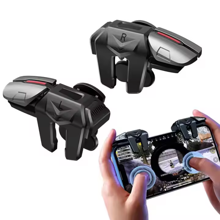 Controlador de juego de 6 dedos G21, Gamepad sensible para juegos, gatillos de disparo, botón de Joystick para PUBG Mobile, 1 par - 1