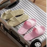 Zapatillas de viaje plegables y ligeras para mujer, pantuflas de EVA de secado rápido, antideslizantes, de fondo suave, cómodas, para ocio, para verano - details 2