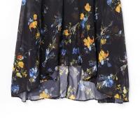 Vestido con estampado para mujer, Falda larga con cuello en V y manga larga, ideal para verano, 2024 - details 3