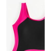 Bañadores de una pieza para mujer, ropa de baño deportiva con realce, Sexy, cerrada, para piscina, verano, 2024 - details 4