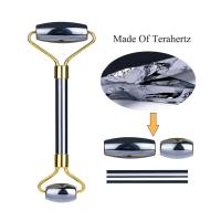Terahertz-Rodillo de Jade Gua Sha para masaje Facial, masajeador de piedra Natural, raspador Gouache, tablero Guasha, herramientas de masaje para el cuidado de la piel del cuerpo y la espalda - details 4