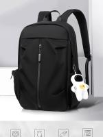 Mochila escolar de gran capacidad para hombre y mujer, morral Universal con colgante para ordenador, 1 unidad, 14 pulgadas - details 0