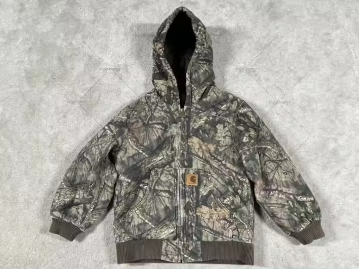 Nueva chaqueta retro informal de super David, sudadera con capucha de camuflaje de hojas punk de hip-hop para hombre, chaqueta reet de moda - 1