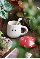Juego de Vajilla de Cerámica de Hongo Rojo Taza de Café, Taza de Té de la Tarde, Plato de Arroz de Pastelería, Plato de Ensalada Artículos de Cocina y Comedor - details 3