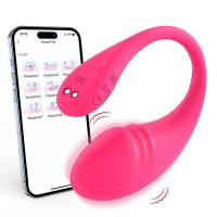 Embalaje privado Sexy APP Control Jumping Egg Dildo Vibrador, Estimulador de punto G de vagina realista femenina con 9 vibraciones, Juguetes sexuales para adultos - details 7