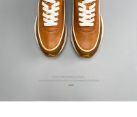 Zapatos deportivos de plataforma transpirables de cuero nuevos, estilo retro Forrest Gump - details 29