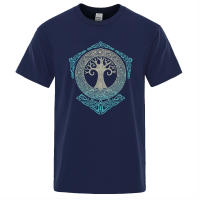 Yggdrasil Camiseta con Diseño de Árbol del Mundo para Hombre, Camisa con Patrón Estampado, Mitología Nórdica, Odin Aesir, Prenda de Marca de Moda, Verano, 2022 - details 7