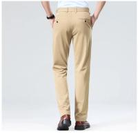 Pantalones informales elásticos para hombre, pantalones de traje de negocios, pantalones de vestir transpirables para primavera y verano, pantalones de trabajo de longitud completa para hombre - details 25