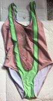Impresión divertida de Borat de una sola pieza para mujer, traje de baño sexy con pelo en el pecho, traje de baño de broma de verano, novedad, ropa de playa - details 3