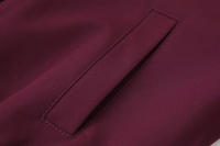 TRAFZA-Conjuntos de ropa de calle para mujer, color rojo vino, cuello redondo, bolsillos con cremallera y pantalones sueltos de cintura alta, trajes de manga larga a la moda para primavera - details 7