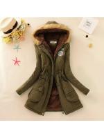 2024 New Autumn Winter Women Cotton Jacket Padded Casual Slim Coat Emboridery Hooded Wadded Warm Overcoat - details 8
