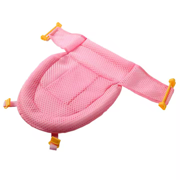 Alfombrilla de baño para bebé recién nacido, Protector de red de baño ajustable para recién nacido, accesorios de baño, productos para bebés, baño y ducha plegables - 1