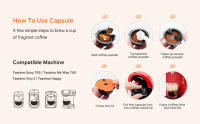 Cápsulas Tassimo reutilizables compatibles con Tassimo Bosch, (60 ml) + 1 (180 ml), tapa con código de barras legible - details 1