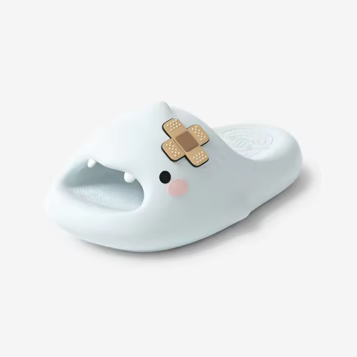 Lindas Sandalias de Tiburón de Dibujos Animados Zapatillas Antideslizantes para Mujeres - 1