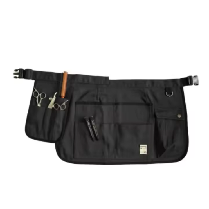 Cinturón de utilidad con bolsillos para estilista, cintura para jardín, bolsa de tijera de peluquería ajustable, delantal de trabajo para mujeres y hombres - 1