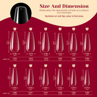 NAILWIND-Juego de manicura para extensión de uñas, herramienta de Arte de uñas postizas a presión, pegamento para uñas de cubierta semicompleta, puntas acrílicas - details 54