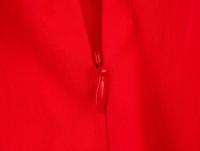 La ropa de las mujeres europeas y americanas es delgada, sentido del diseño de liguero informal, vestido de temperamento sin espalda de nicho rojo - details 13