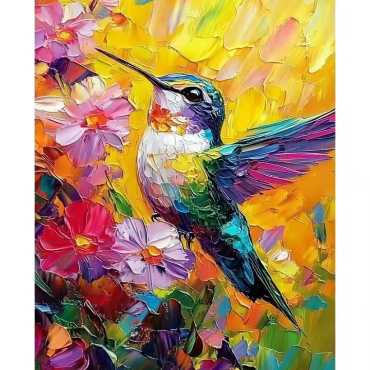 RUOPOTY-pintura por números de animales, Kit de imagen hecha a mano por números, arte de pared para decoración de dormitorio - 1