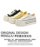 Nuevas Zapatillas Blancas Transpirables y Aumentadas Zapatos Casuales Versátiles para Mujeres - details 7