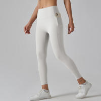 Leggings de gimnasio para mujer con bolsillos Pantalones de yoga Cintura alta Control de barriga Entrenamiento para correr - details 5