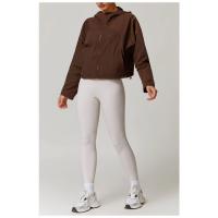 Chaqueta deportiva ligera y cómoda para correr al aire libre, resistente al viento, cárdigan con capucha de secado rápido, ropa deportiva para mujer. - details 5