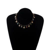 Collar de estilo informal hawaiano de múltiples elementos, collar de margaritas y flores de estrella de mar de tubo recto a la moda - details 2